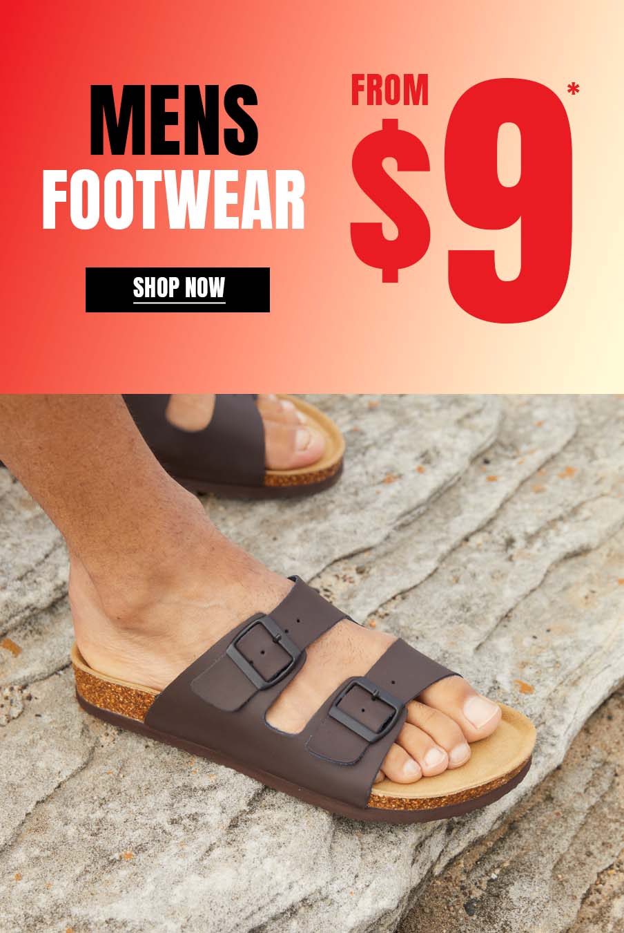 Shop Mens Footwear from $9